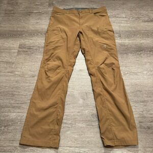 Eddie Bauer Pants Adult 38 Beige First Ascent  Pocket Cargo 38x33 Nylon Outdoor